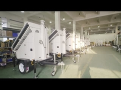 Güvenlik için özelleştirilebilir güneş enerjisi ile çalışan mobil güneş gözetim römorkları