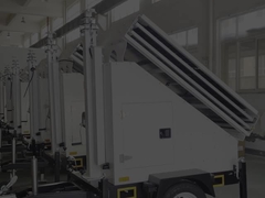 3*400W güneş panelleri ile mobil güneş gözetim römorkları