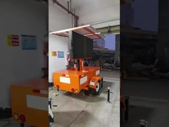 Taşınabilir güneş ekranı LED ekran römork