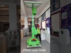 Mobil Güneş CCTV Kamera Sokak Kulesi Güvenlik Trafik Yönetimi İzleme Kulesi