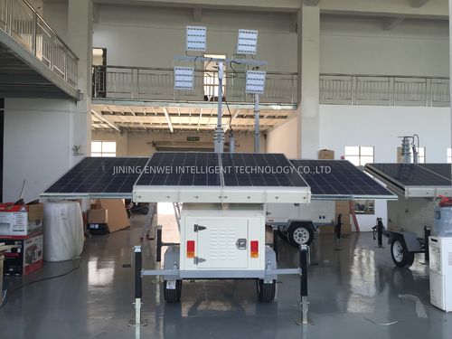 Latest company news about Özelleştirilmiş Model 4450 güneş enerjili römork artık üretimde