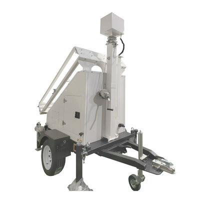 Yüksek Performanslı 3*400W Paneller Mobil Güneş Traileri Okullar / Stadyumlar için