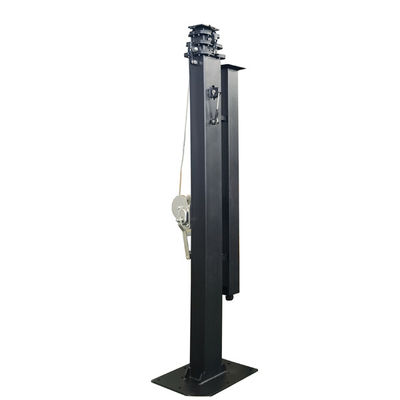 Yüksekliği ayarlanabilir El Teleskopik Mast 19ft 6m Solar Trailer için Solar Light Tower