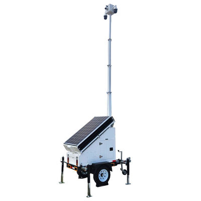 Spor Salonu Mobil Portatif CCTV PTZ Kubbe Kameraları ile Güneş Enerjisi ile Güçlendirilmiş Rel