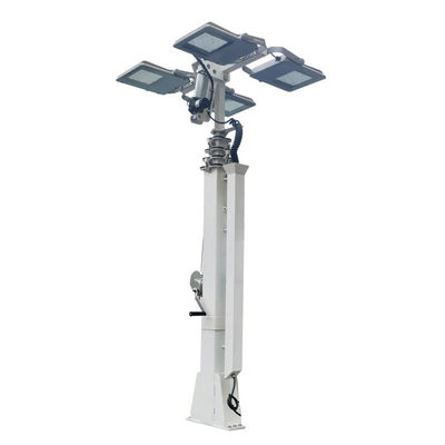 Yüksekliği ayarlanabilir El Teleskopik Mast 19ft 6m Solar Trailer için Solar Light Tower