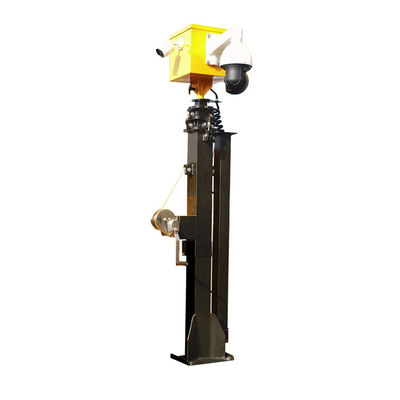 19ft El Mast Soğuk Dip Galvanizing Mast 70kg Güneş Traylörü için Güneş Işık Kulesi