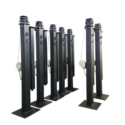 Özel El Mast Solar Trailer Kamera Mast Pole 6m 19ft 7m 21ft Fiyat