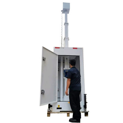 Mobil CCTV İzleme Kuleleri Güvenlik Çözümleri 6m Teleskop Mast Park Alanı için