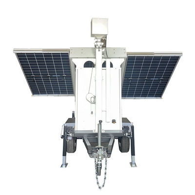 Taşınabilir Güneş Paneli Güvenlik Sistemi 5G Yüksek Kararlı Kamera Cctv Trailer Yard İzleme için