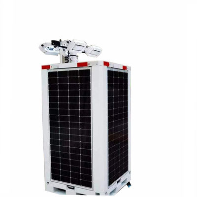 Güneş Enerjisi Panelli LED Işık Kulesi Gel Pil Seviye 8 Rüzgar Direnci Güneş LED Küp Yol İnşaatı Işıklandırma
