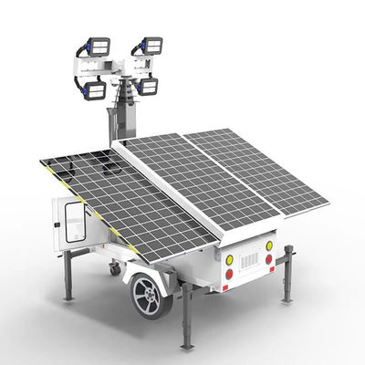 4*100W LED Işıklı Taşınabilir Güneş Işık Kulesi