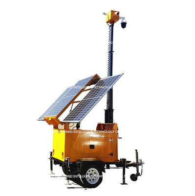 Taşınabilir Güneş Enerjisi ile Yürütülen İzleme CCTV Trailer