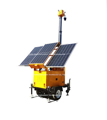 Mobil Güneş Enerjisili Kamera Cctv Relye Montajlı Teleskopik Mast taşınabilir Güneş Enerjisili Kamera Relye Kamu Faaliyeti İzleme
