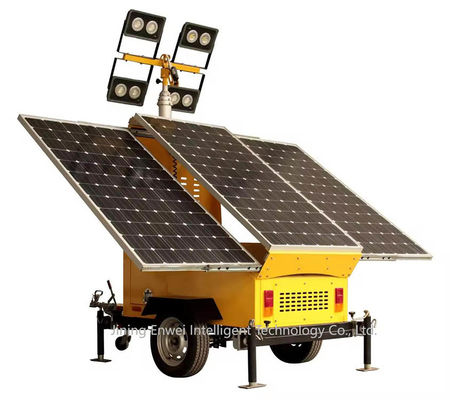 İnşaat Alanı Işıklandırması İçin Özel Renkli Mobil Güneş Işık Kulesi