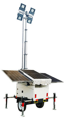 Güneş enerjisi ile çalışan LED lambalar Scenic alan aydınlatması için soğuk galvanize ile römorklar