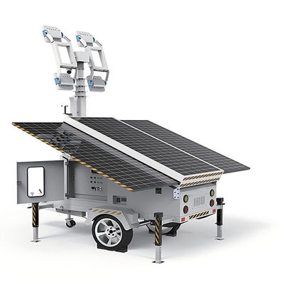 Mobil Güneş Güvenliği İzleme Fener Kulesi 3*460 W Güneş Panelleri