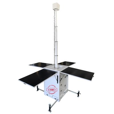 Uzaktan Tarla Büyük Alan İzleme için PTZ Kameralı Güneş Enerjili Mobil Gözetim Ünitesi