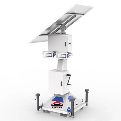 Güvenlik Kamerası Gözetim Sistemi ve LED Işık ile Mobil Güneş Enerjili Işık Kulesi (Sokak Aydınlatması İçin)