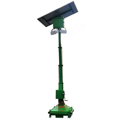 Portable Solar Light Tower with 2*50W LED Flood Lights for parking lot