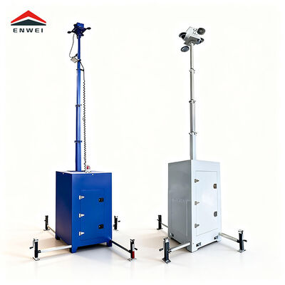 Cube Mobil Gözetleme Kulesi Hızlı Kurulumlu Her Hava Koşuluna Uygun Güvenlik Aydınlatma Çözümü