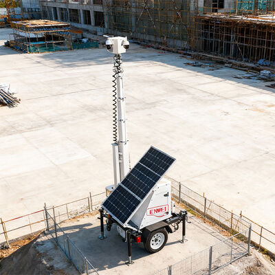Gözetim Sistemli Güneş Enerjili Kamera Treyleri (Açık Alan Projeleri İçin, 300W Güneş Panelli)