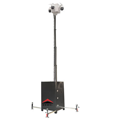 İnşaat alanı ve etkinlik güvenliği için mobil taşınabilir kamera CCTV kulesi